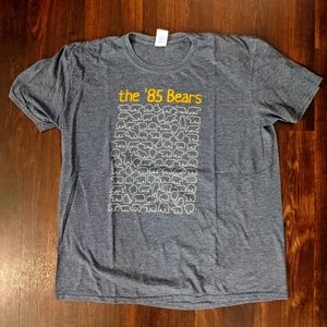 Gray blue and orange 85 bears shirt XL